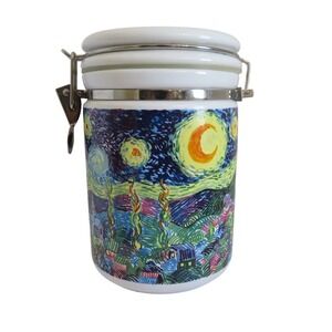 Chaleur Masters Collection Starry Night Van Gogh Ceramic Canister D Burrows